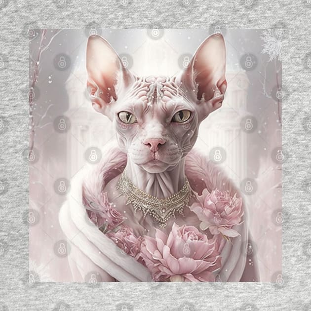 Pink Rosey Sphynx by Enchanted Reverie